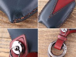 Chiave telecomando per Kia K5 Sportage For Hyundai I30 Ix35 Equus Genesis Velo 3 Bottoni 5 Chiave telecomando per Kia K5 Sportage For Hyundai I30 Ix35 Equus Genesis Velo 3 Bottoni - KEYYOU Genuine Leather Remote Key Shell Cover For Kia K5 Sportage For Hyundai I30 Ix35 Equus 3