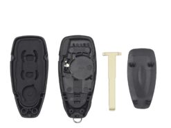 Chiave telecomando per Ford Focus C-Max Mondeo Kuga Fiesta HU101 3 Bottoni - KEYYOU Key Shell Cover Fob 3 Buttons For Ford Focus C Max Mondeo Kuga Fiesta Replacement 4