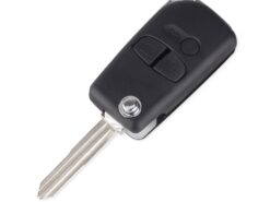 Chiave telecomando per Mitsubishi Lancer Pajero Triton Uncut Blade - KEYYOU Modified 3 Buttons Flip Folding Remote Car Key Shell Case For Mitsubishi Lancer Pajero Triton 2