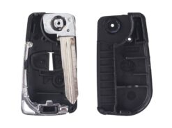 Chiave telecomando per Mitsubishi Lancer Pajero Triton Uncut Blade - KEYYOU Modified 3 Buttons Flip Folding Remote Car Key Shell Case For Mitsubishi Lancer Pajero Triton 4