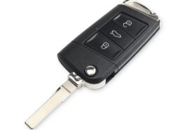 Chiave telecomando per Volkswagen VW Polo Passat B5 Golf MK5 Beetle 3 Bottoni 5 Chiave telecomando per Volkswagen VW Polo Passat B5 Golf MK5 Beetle 3 Bottoni - KEYYOU Modified Flip Remote Key Shell For Volkswagen VW Polo Passat B5 Golf MK5 Beetle 3 3