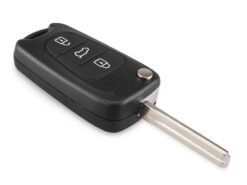 Chiave telecomando per Kia K2 K5 - KEYYOU New Car Key Shell Replacement 3 Buttons Flip Remote Key Case Blank Cover For Kia 2