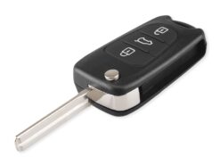 Chiave telecomando per Kia K2 K5 - KEYYOU New Car Key Shell Replacement 3 Buttons Flip Remote Key Case Blank Cover For Kia 3