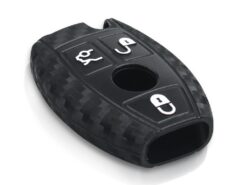 Cover in silicone chiave telecomando per Mercedes Benz A180 A200 A260 W203 W210 W211 AMG W204 C E S CLA Classe - KEYYOU Remote Car Key Carbon Fiber Silicone Key Case For Mercedes Benz A180 A200 A260 W203 3