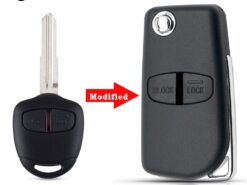 Chiave telecomando per Mitsubishi Pajero Sport Outlander Grandis ASX 2/3 Bottoni - KEYYOU Remote Car Key For Mitsubishi Pajero Sport Outlander Grandis ASX 2 3 Buttons Modified Flip 1