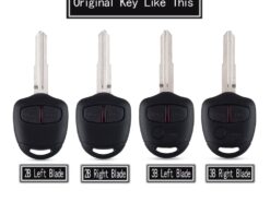 Chiave telecomando per Mitsubishi Pajero Sport Outlander Grandis ASX 2/3 Bottoni - KEYYOU Remote Car Key For Mitsubishi Pajero Sport Outlander Grandis ASX 2 3 Buttons Modified Flip 2