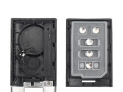 Chiave telecomando per Cadillac CTS XTS DTS SRX 2008-2013 4 Bottoni - KEYYOU Replacement 4 Buttons Smart Remote Key Shell For Cadillac CTS XTS DTS SRX 2008 2013 4