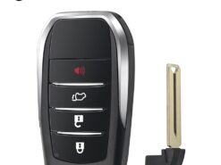 Chiave telecomando per Toyota RAV4 Corolla Highlander Crown Camry Prado Rezi 4 Bottoni - KEYYOU Replacement Car Key Shell Blanks Case 4 Buttons For Toyota RAV4 Corolla Highlander Crown Camry 1