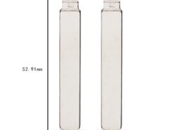 Chiave telecomando per Subaru 65 - KEYYOU Replacement Car Metal Blank Uncut Flip KD Remote Key Blade Type 65 for Subaru 2