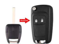 Chiave telecomando per Chevrolet Epica Lova 3 Chiave telecomando per Chevrolet Epica Lova - KEYYOU Replacement Key Shell For Chevrolet Epica Lova 2 Buttons Flip Folding Modified Remote Car Key 1