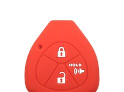 Cover chiave telecomando per Toyota Auris HiLux Corolla Fortuner Prado Verso Camry Yaris Vitz Vios Ractis 2/3/4 Bottoni - KEYYOU Silicone Car Key Case Cover For Toyota Auris HiLux Corolla Fortuner Prado Verso Camry Yaris 3