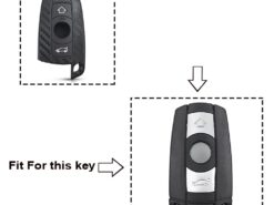 Cover in silicone chiave telecomando per BMW X1 X5 3 5 Series E90 E91 E92 E60 - KEYYOU Silicone Car Key Case For BMW X1 X5 3 5 Series E90 E91 E92 E60 2