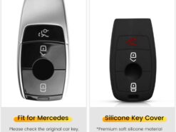 Cover in silicone chiave telecomando per Mercedes Benz 2017 E-Class E43 W213 E300 E400 2016 2017 - KEYYOU Silicone Key Cover Case Skin Fob For Mercedes Benz 2017 E Class E43 W213 E300 2