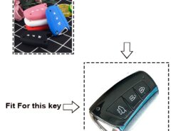 Cover in silicone chiave telecomando per Hyundai Elantra Solaris ix35 ix45 Accent Santa Fe 3 BT - KEYYOU Silicone Remote Key Cover Case Fob Protector For Hyundai Elantra Solaris ix35 ix45 Accent Santa 1
