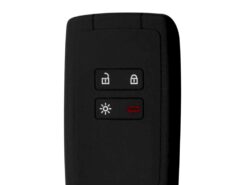 Cover in silicone chiave telecomando per Renault KOLEOS Kangoo Kadjar 2016-2017 - KEYYOU Silicone Rubber Car Key Case For Renault KOLEOS Kangoo Kadjar 2016 2017 4 Buttons Card 3