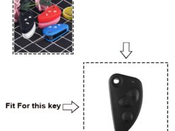 Cover in silicone chiave telecomando per Alfa Romeo 147 166 156 JTD TS GT - KEYYOU Silicone Rubber For Alfa Romeo 147 166 156 JTD TS GT Flip Folding Key High 2