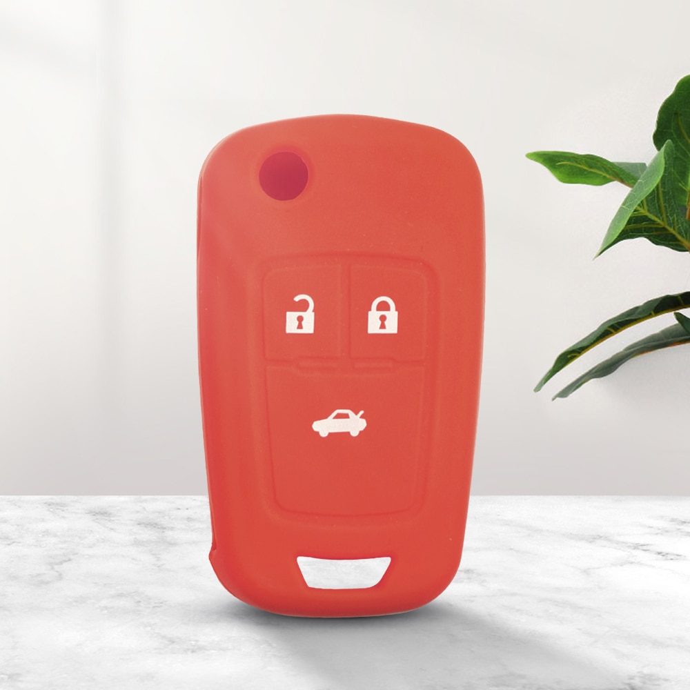 KEYYOU-Skin-Silicone-Remote-Car-Key-Cover-Case-Shell-Holder-Fob-For-Chevrolet-Cruze-3-Buttons-2 Cover in silicone chiave telecomando per Chevrolet Cruze 3 Buttons Flip Key 2014 2015 - KEYYOU Skin Silicone Remote Car Key Cover Case Shell Holder Fob For Chevrolet Cruze 3 Buttons 2