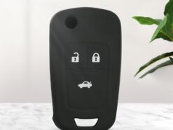Cover in silicone chiave telecomando per Chevrolet Cruze 3 Buttons Flip Key 2014 2015