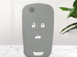 Cover in silicone chiave telecomando per Chevrolet Cruze 3 Buttons Flip Key 2014 2015 - KEYYOU Skin Silicone Remote Car Key Cover Case Shell Holder Fob For Chevrolet Cruze 3 Buttons 3