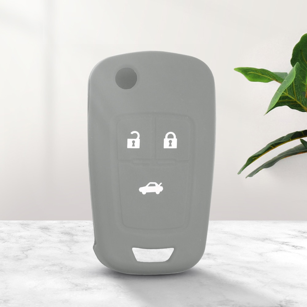 KEYYOU-Skin-Silicone-Remote-Car-Key-Cover-Case-Shell-Holder-Fob-For-Chevrolet-Cruze-3-Buttons-3 Cover in silicone chiave telecomando per Chevrolet Cruze 3 Buttons Flip Key 2014 2015 - KEYYOU Skin Silicone Remote Car Key Cover Case Shell Holder Fob For Chevrolet Cruze 3 Buttons 3