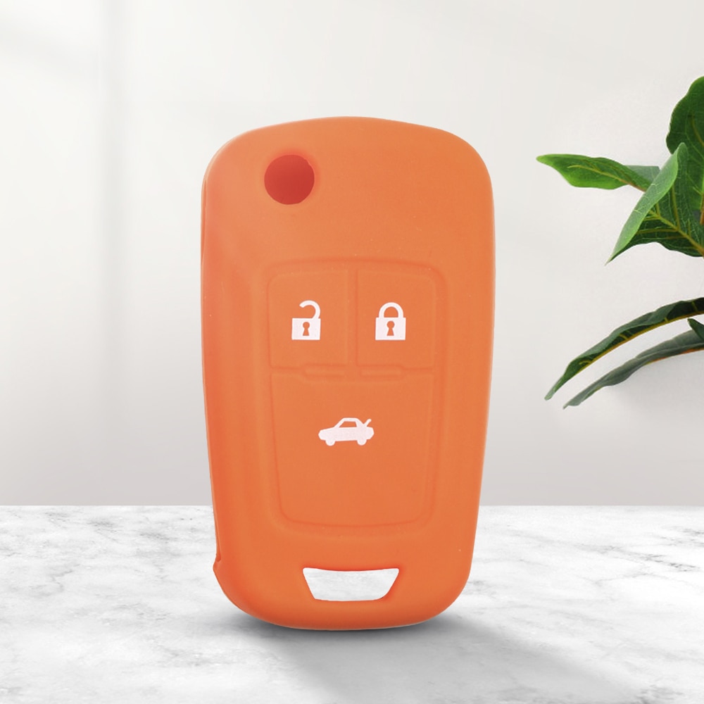 KEYYOU-Skin-Silicone-Remote-Car-Key-Cover-Case-Shell-Holder-Fob-For-Chevrolet-Cruze-3-Buttons-4 Cover in silicone chiave telecomando per Chevrolet Cruze 3 Buttons Flip Key 2014 2015 - KEYYOU Skin Silicone Remote Car Key Cover Case Shell Holder Fob For Chevrolet Cruze 3 Buttons 4