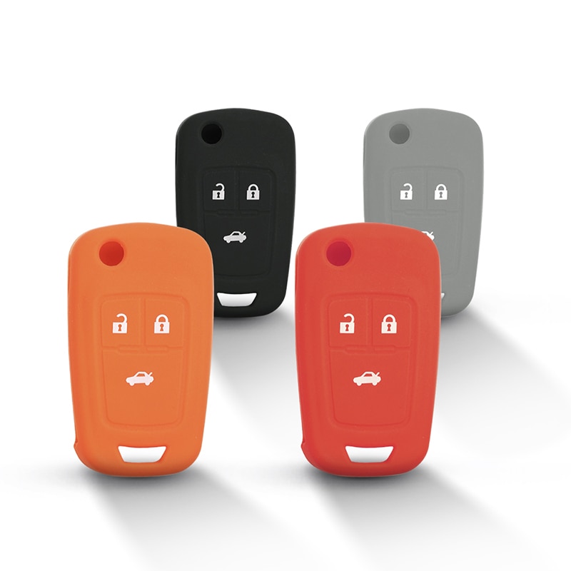 KEYYOU-Skin-Silicone-Remote-Car-Key-Cover-Case-Shell-Holder-Fob-For-Chevrolet-Cruze-3-Buttons-5 Cover in silicone chiave telecomando per Chevrolet Cruze 3 Buttons Flip Key 2014 2015 - KEYYOU Skin Silicone Remote Car Key Cover Case Shell Holder Fob For Chevrolet Cruze 3 Buttons 5