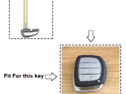 Chiave telecomando per Hyundai IX35 I30 IX25 Verna Elantra Creta Tucson Solar - Kia - KEYYOU Smart Emergency Key Blade For Hyundai IX35 I30 IX25 Verna Elantra Creta Tucson Solar Remote 2