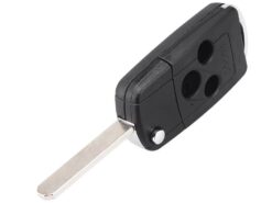 Chiave telecomando per Honda Accord Fit Flip 3 Bottoni - KEYYOU Uncut Blade Folding Car Key Shell Flip Remote Car Key Case for Honda Accord Fit 3