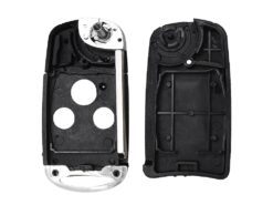Chiave telecomando per Honda Accord Fit Flip 3 Bottoni - KEYYOU Uncut Blade Folding Car Key Shell Flip Remote Car Key Case for Honda Accord Fit 4