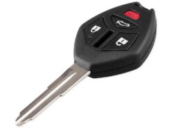 Chiave telecomando per Mitsubishi Eclipse Galant Lancer Raider Endeavor Outlander 4 Bottoni - KEYYOU Uncut Blade Key Shell Case 3 button Remote Fob For Mitsubishi Eclipse Galant Lancer Raider 2
