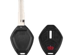 Chiave telecomando per Mitsubishi Eclipse Galant Lancer Raider Endeavor Outlander 4 Bottoni - KEYYOU Uncut Blade Key Shell Case 3 button Remote Fob For Mitsubishi Eclipse Galant Lancer Raider 3