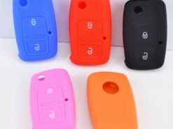 Cover chiave telecomando in silicone per Vw Golf Passat Polo Bora Lupo Skoda Octavia Fabia Seat Altea leon Ibiza Tolledo