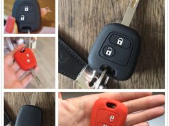 Cover chiave telecomando in silicone per Citroen C1 C2 C3 C4 Xsara Picasso Peugeot 106 107 206 207 307 - 2 pulsante Chiave Del Silicone Della Copertura Fit Per Citroen C1 C2 C3 C4 Xsara Picasso 3