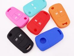 Cover chiave telecomando in silicone per Vauxhall Opel Corsa Astra Meriva Vectra Zafira Gtc Signum Tigra - 2 pulsante Chiave Del Silicone Della Copertura Fit Per Vauxhall Opel Corsa Astra Meriva Vectra Zafira 2