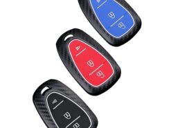 Cover chiave telecomando per Chevrolet Malibu Equinox Cruze Camaro 2016 2017 2018 2019 - 2020 custodia in silicone per auto Smart Cover in fibra di carbonio ABS per Chevrolet Malibu 5