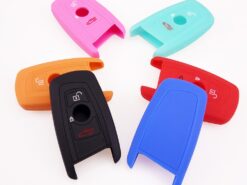 Cover chiave telecomando in silicone per BMW 1 2 3 5 7 SERIE X1 x3 X4 X5 X6 E46 E53 F30 F31 F10 F20 F30 - 3 4 pulsante Chiave Del Silicone Copertura A Distanza Fob Borsette Case Fit Per BMW 1 2