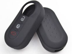 Cover chiave telecomando in silicone per Fiat 500 Panda Punto Bravo Lancia Ypsilon Stilo Ducato Delta - 3 pulsante Chiave Del Silicone Della Copertura Misura Per Fiat 500 Panda Punto Bravo Lancia Ypsilon 4
