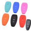 Cover chiave telecomando in silicone per Ford Fiesta Messa A Fuoco Mondeo Kuga Fuga C-Max Ecosport S-max Galaxy - 3 tasto Chiave A Distanza Del Silicone Della Copertura Misura Per Ford Fiesta Messa A Fuoco