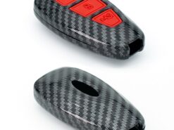 Cover chiave telecomando per Ford Focus MK3 MK4 Fiesta 2008 - 2017 Mondeo Kuga - ABS Chiave In Fibra di Carbonio Borsette Supporto Della Copertura Chiave A Distanza Caso Fob Portachiavi 3
