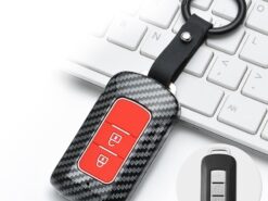 Cover chiave telecomando per Mitsubishi Outlander 2016 Lancer 10 Pajero Sport EX ASX L200 - ABS in fibra di carbonio nuova vendita calda portachiavi Cover portachiavi per Mitsubishi Outlander 2016 Lancer 3
