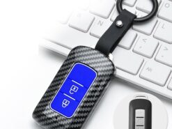 Cover chiave telecomando per Mitsubishi Outlander 2016 Lancer 10 Pajero Sport EX ASX L200 - ABS in fibra di carbonio nuova vendita calda portachiavi Cover portachiavi per Mitsubishi Outlander 2016 Lancer 4