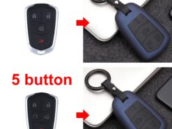 Cover chiave telecomando per Cadillac ATS CT6 CTS DTS XT5 Escalade ESV SRX STS XTS ELR 2014 2015 2016 2017 2018 5 Cover chiave telecomando per Cadillac ATS CT6 CTS DTS XT5 Escalade ESV SRX STS XTS ELR 2014 2015 2016 2017 2018 - ABS telecomando Smart Key Cover Fob Case Shell per Cadillac ATS CT6 CTS DTS XT5 Escalade 3