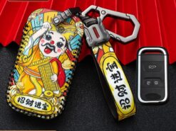 Cover chiave telecomando per Chery Tiggo Arrizo 8 7 5X 2019 2020 - Borsa a 3 bottoni in pelle per custodia portachiavi per Chery Tiggo Arrizo 8 7 5X 2