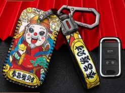 Cover chiave telecomando per Chery Tiggo Arrizo 8 7 5X 2019 2020 - Borsa a 3 bottoni in pelle per custodia portachiavi per Chery Tiggo Arrizo 8 7 5X 3