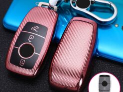 Cover chiave telecomando per Mercedes Benz 2017 classe E W213 2018 classe S - Borsa a conchiglia per custodia chiave in carbonio TPU per Mercedes Benz 2017 classe E W213 4