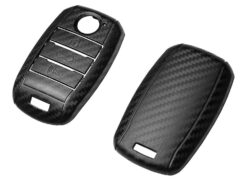 Cover chiave telecomando per KIA K5 OPTIMA SORENTO FORTE RIO - Borsa della copertura della cassa del portachiavi dell automobile dell abs della fibra del carbonio per 4
