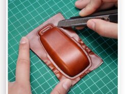 Cover chiave telecomando per AUDI A4 A5 A6 B6 B7 B8 A7 A8 Q5 Q7 R8 TT S5 S6 S7 S8 A8L SQ5 - Borsa in pelle per custodia chiave per Auto adatta per AUDI A4 A5 A6 B6 B7 4