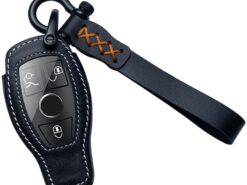 Cover chiave telecomando per Mercedes Benz A C E R classe M CLA GLA 7 Cover chiave telecomando per Mercedes Benz A C E R classe M CLA GLA - Borsa portachiavi in pelle TPU per auto adatta per Mercedes Benz A C E R classe 4
