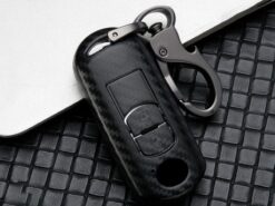 Cover chiave telecomando per MAZDA 2 3 5 6 CX-5 CX-7 velocità Miata MX5 Shell Jacket Protector 4 Cover chiave telecomando per MAZDA 2 3 5 6 CX-5 CX-7 velocità Miata MX5 Shell Jacket Protector - Caso a distanza di Fob della copertura chiave dell automobile del carbonio per MAZDA 2 3 2