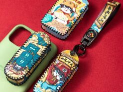 Cover chiave telecomando per MAZDA 2 3 5 6 CX-5 CX-7 velocità Miata MX5 Shell Jacket Protector 4 Cover chiave telecomando per MAZDA 2 3 5 6 CX-5 CX-7 velocità Miata MX5 Shell Jacket Protector - Caso di cuoio di Fob della copertura chiave dell automobile per MAZDA 2 3 5 6 2